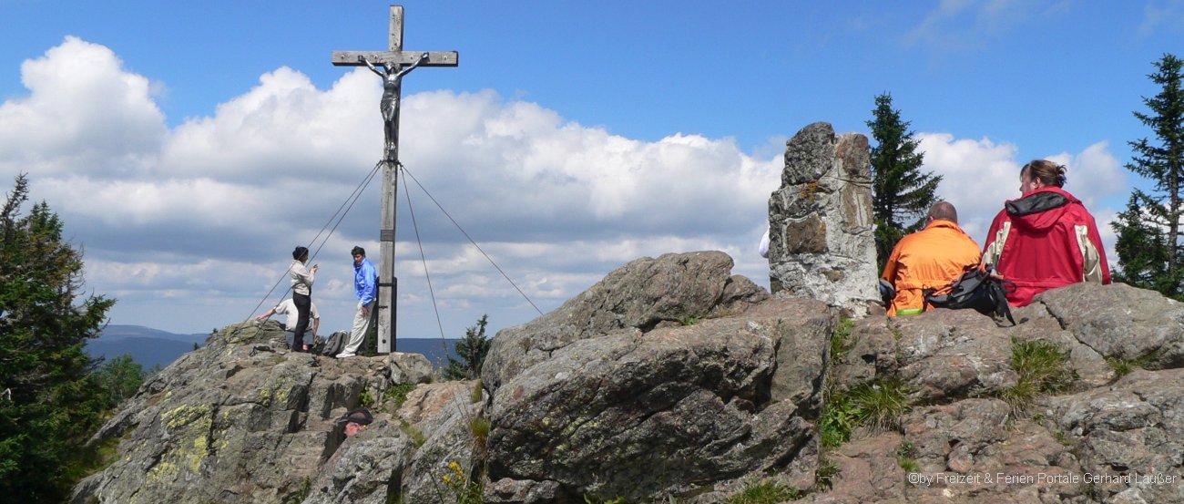 Gipfelkreuz am Rachel Berg im Nationalpark