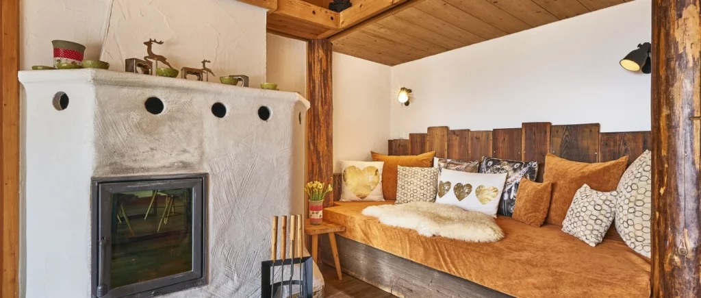 Romantikhütte in Bayern mieten Kuschelhütte in Niederbayern mit Kamin & Couch