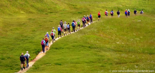 Gruppenurlaub in Bayern Reiseziele Ideen Gruppenziele Wanderungen